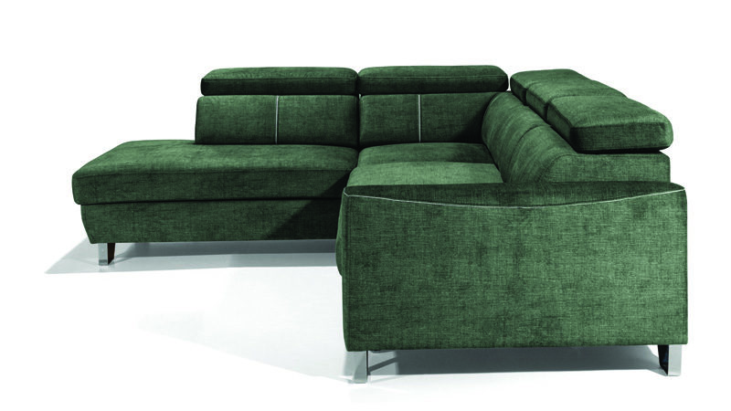 Asti nagy sarokkanapé erős díszvarrásokkal