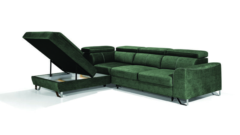 Asti nagy sarokkanapé ágyneműtartó