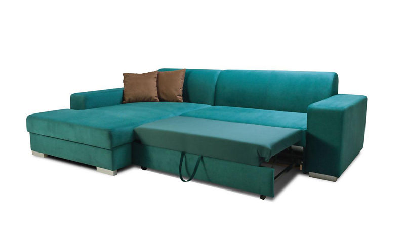 Como sarokkanapé franciaágynak nyitva