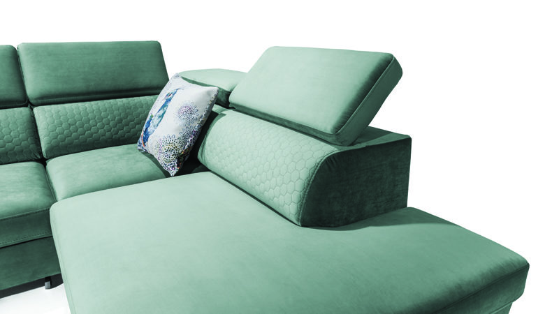 Marozzo sarokkanapé állítható fejtámlákkal