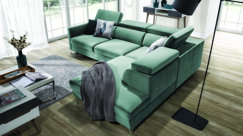 Marozzo sarokkanapé modern vonalvezetéssel