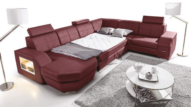 Napoli ágyazható U alakú kanapé