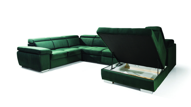 Rosso többféle ágyneműtartós U kanapé