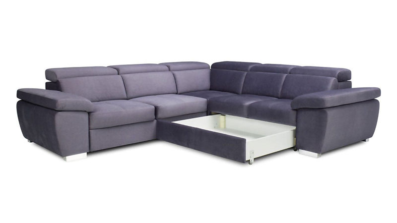 Rosso sarokkanapé ágyneműtartóval