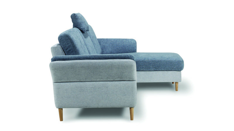 Sori L kanapé esztergált fa lábakkal