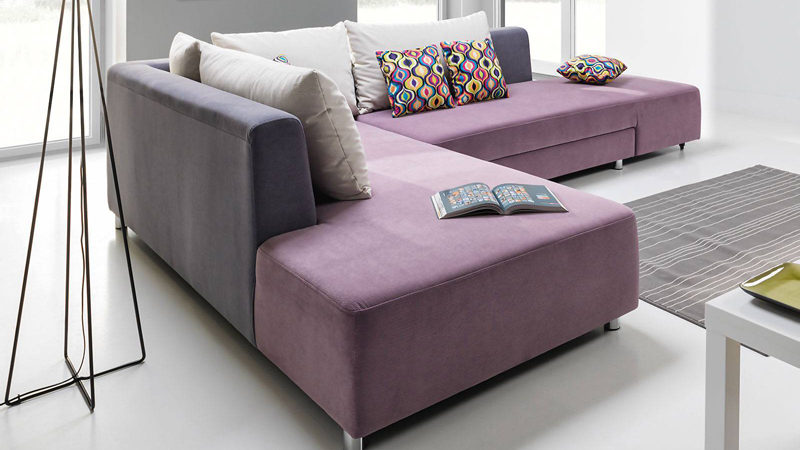 Split sarokkanapé teli kárpitozással