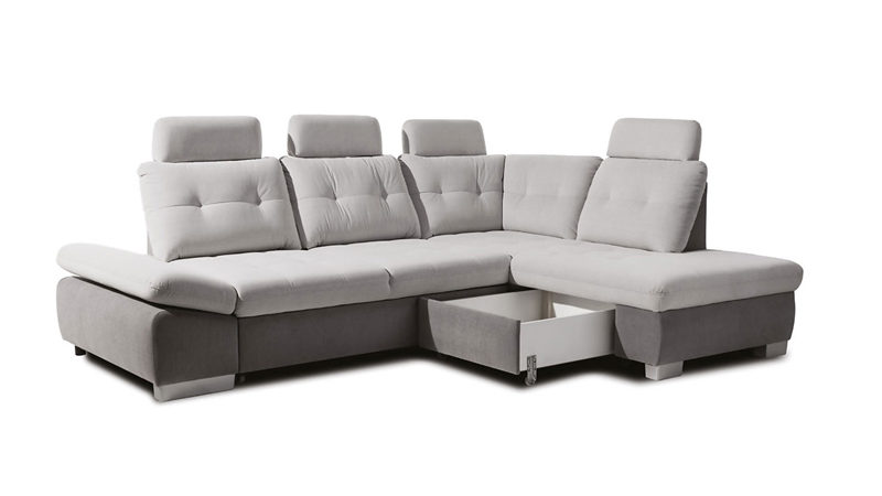 Cremona sarokkanapé ágyneműtartóval