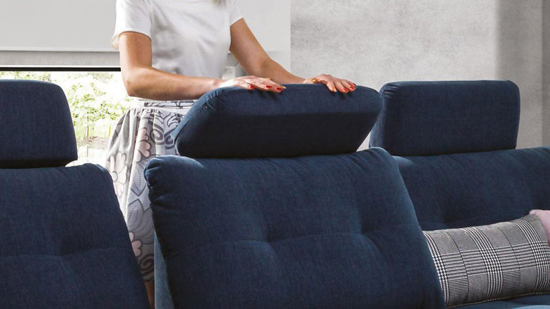 Cremona sarokkanapé akár több állású fejtámlákkal is