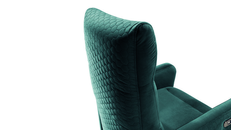 Osti relax fotel anyagában nyomott támlával