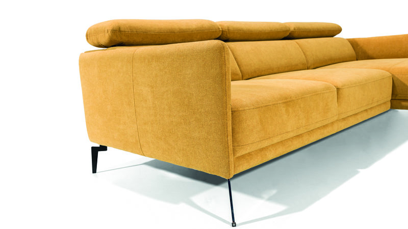 Sidolo sarokkanapé szögletes karfával